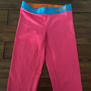 Nike Pro Pink Work out pants